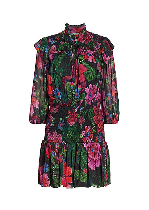 Floral Elegance Mini Dress
