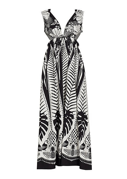 Tropical Flare Maxi Dress