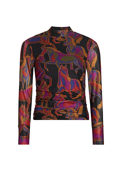 Colorful Equestrian Tulle Top