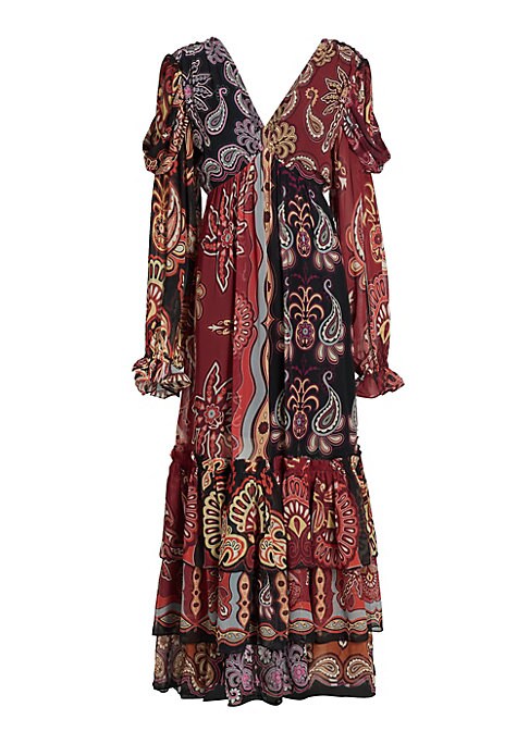 Paisley Ruffle Dream Dress
