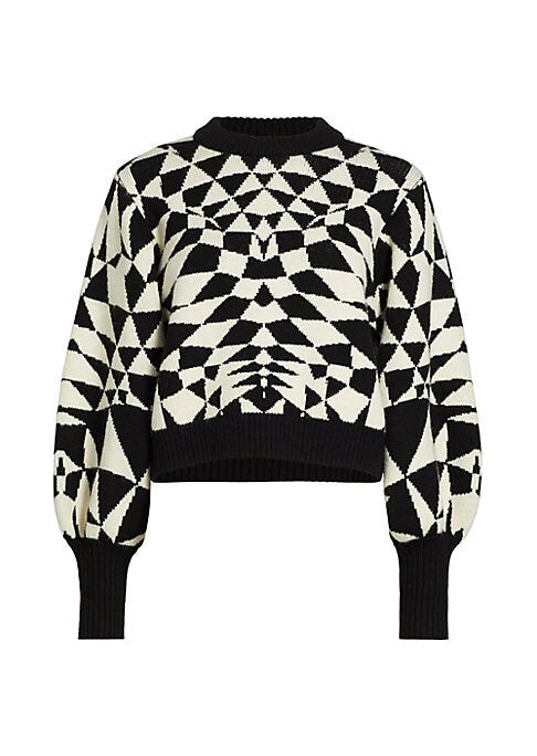 Cozy Graphic Knit Top
