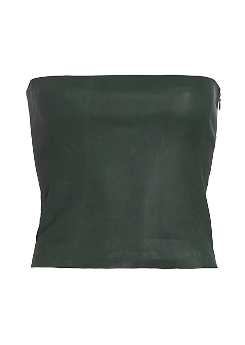 Chic Leather Crop Top