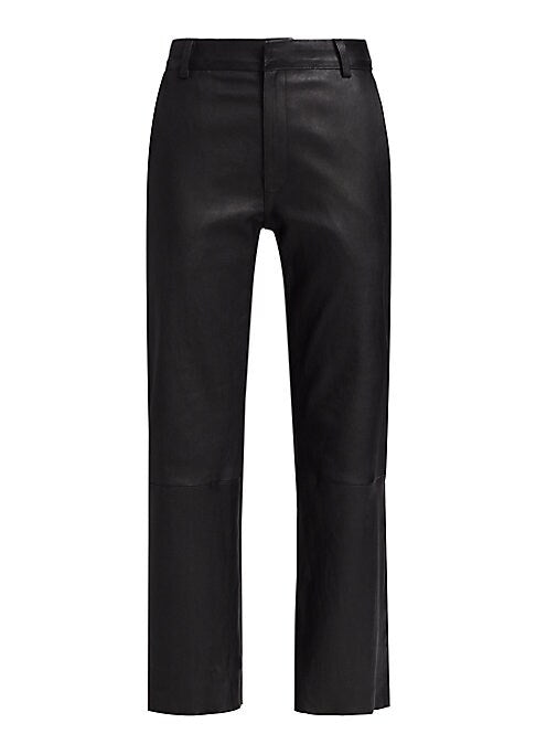 Chic Leather Crop Pants
