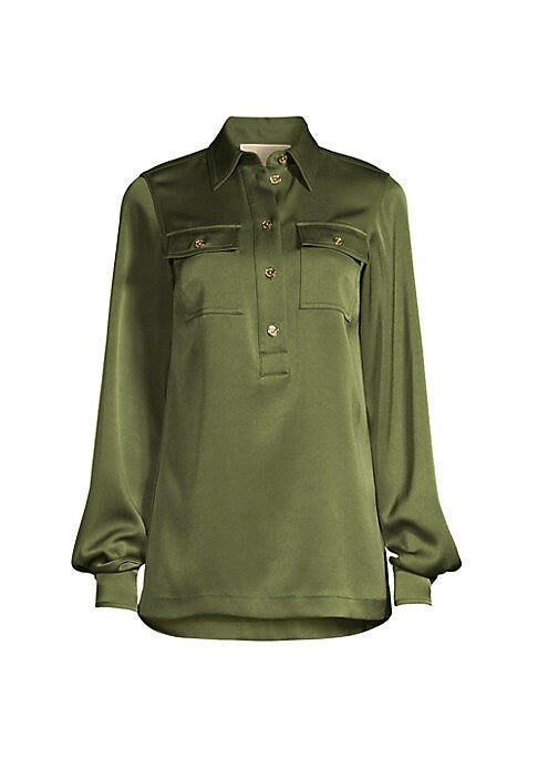 Satin Chic Tunic Top