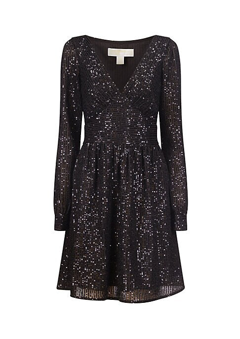 Sparkling Chiffon Minidress