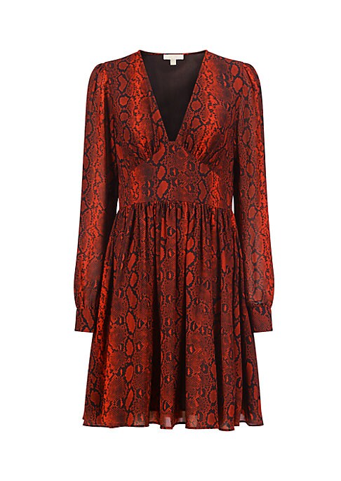Vibrant Snake Print Dress