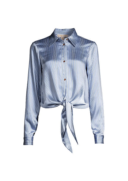 Ladder Pinstripe Tie Shirt