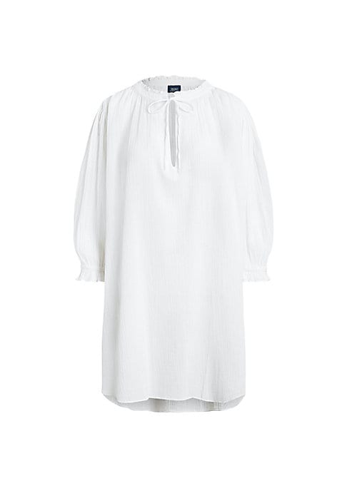 Ruffled Cotton Blouse
