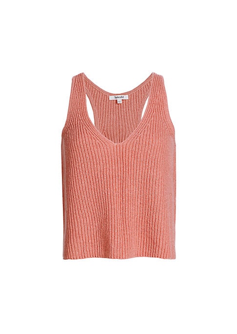 Cropped V-Neck Tank Top
