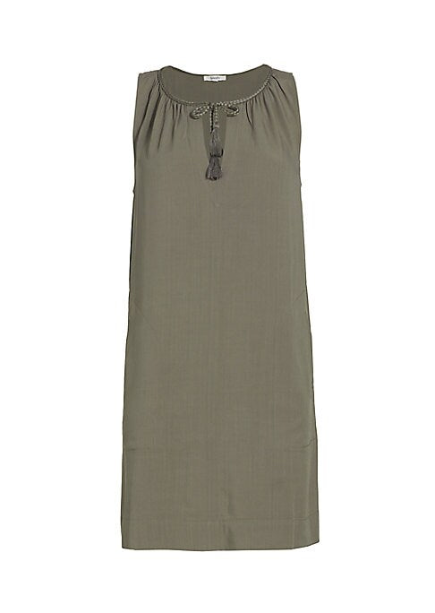 Chic Split-Neck Mini Dress