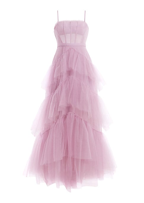 Ruffled Elegance Gown