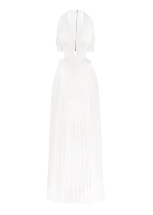 Sleek Cut-Out Evening Dress
