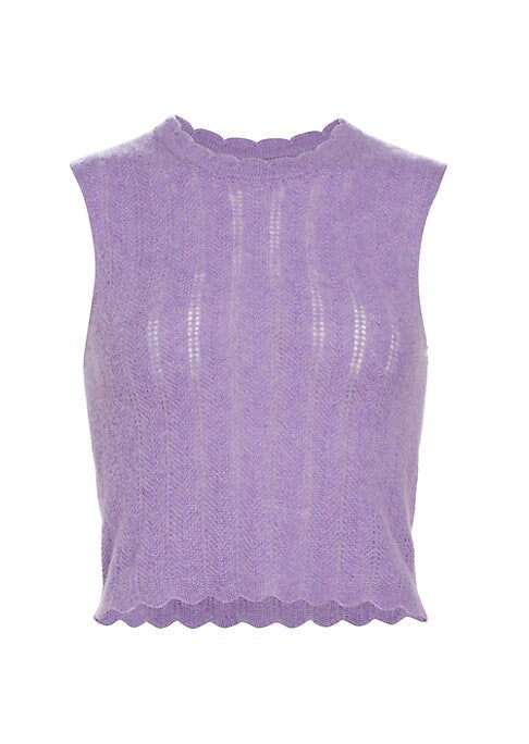 Cozy Scallop Knit Tank