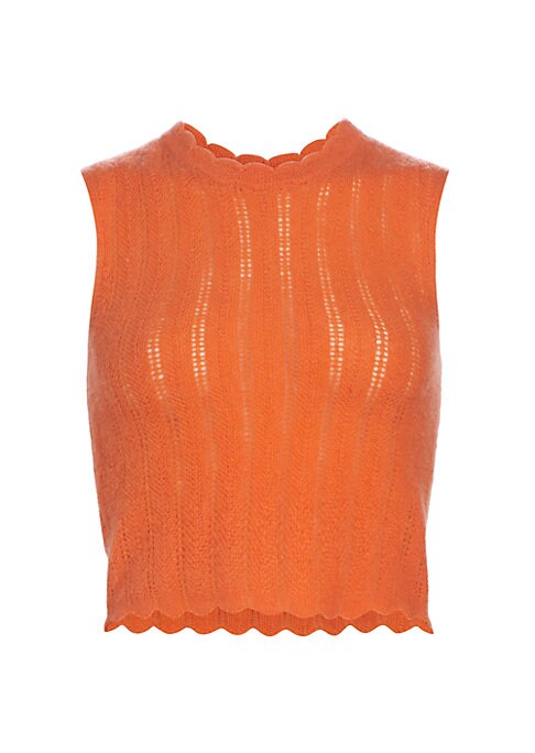 Cozy Scallop Crop Top