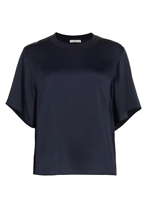 Lustrous Silk Boxy Top