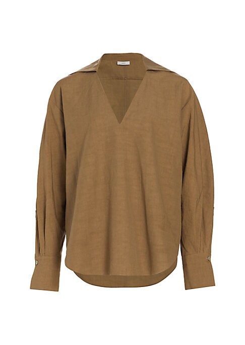Luxe Linen V-Neck Top