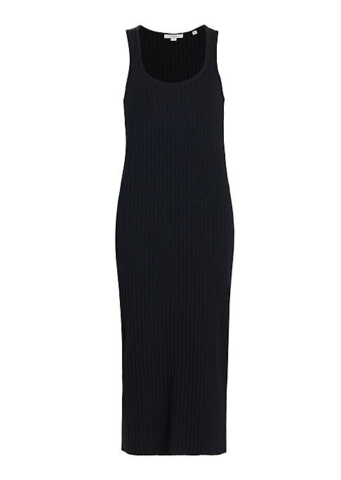 Sleek Ribbed Midi Dress