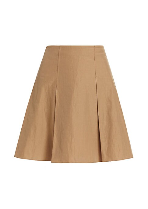 Pleated Flare Mini Skirt