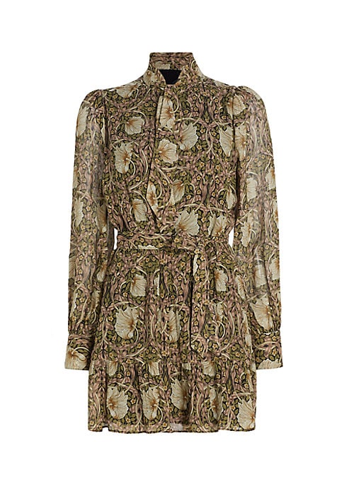 Floral Silk Minidress