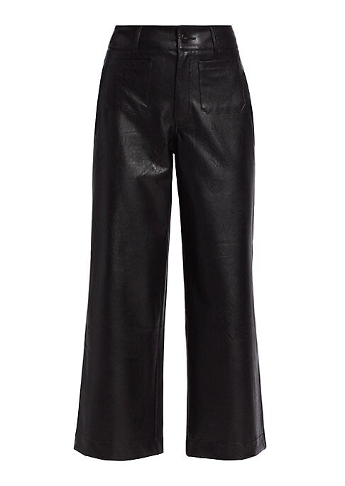 Chic Cropped Vegan Trousers