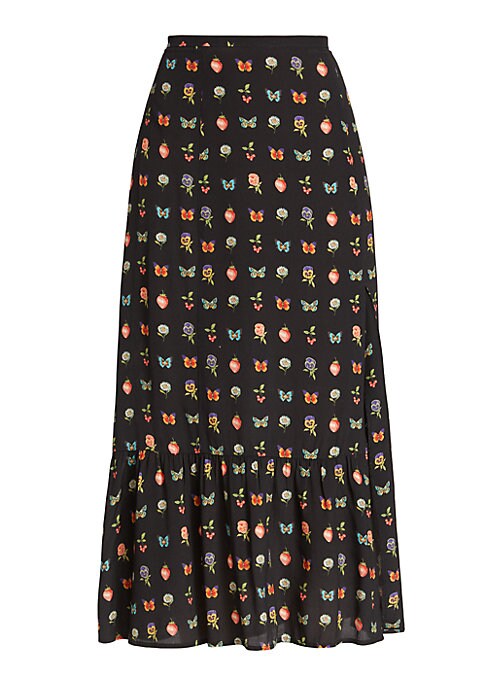 Floral Breeze Midi Skirt