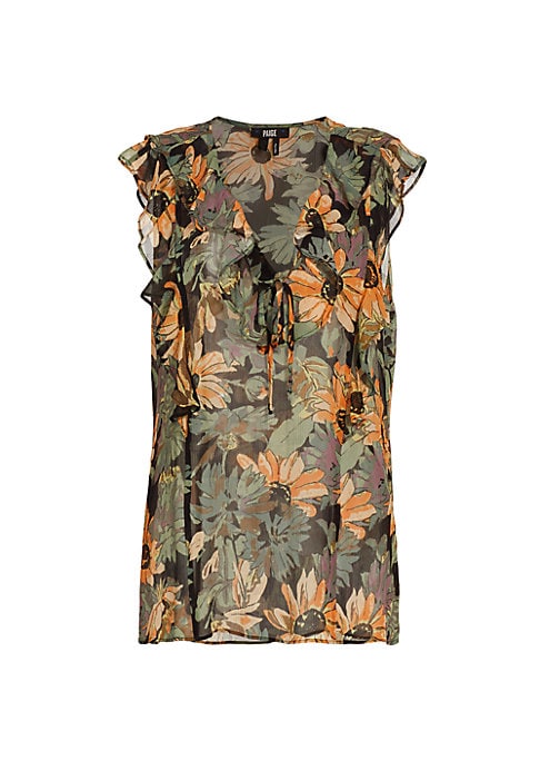 Floral Silk Elegance Top