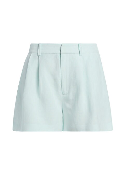 Chic Pleated Linen Shorts