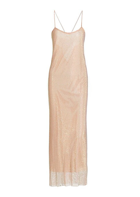Glimmering Mesh Midi Dress