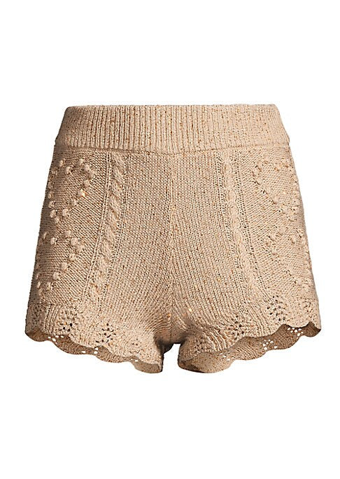 Scallop Trim Knit Shorts