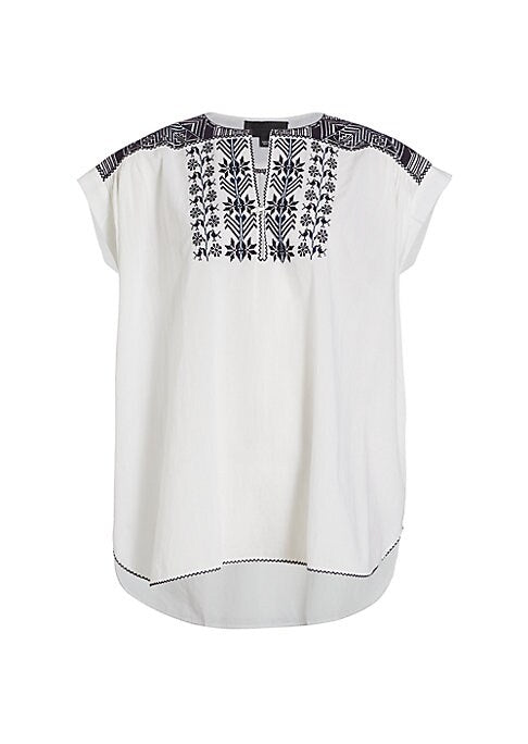 Embroidered Cotton Top