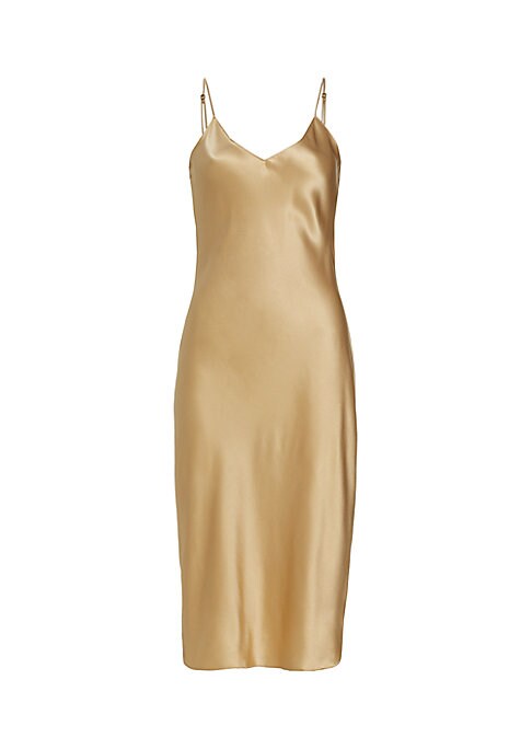 Silk Slip Midi-Dress
