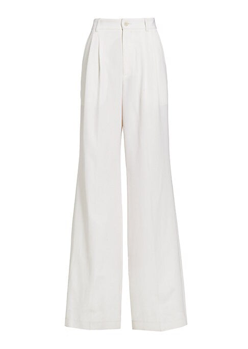 Luxurious Wide-Leg Wool Pants