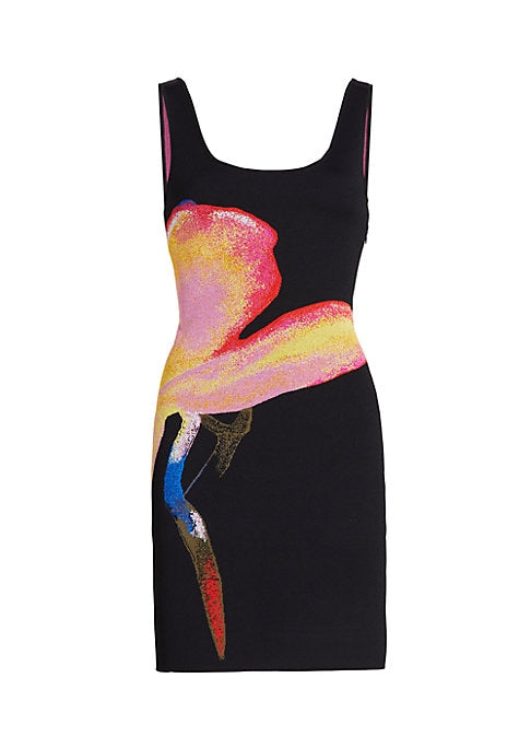 Floral Scoop Minidress