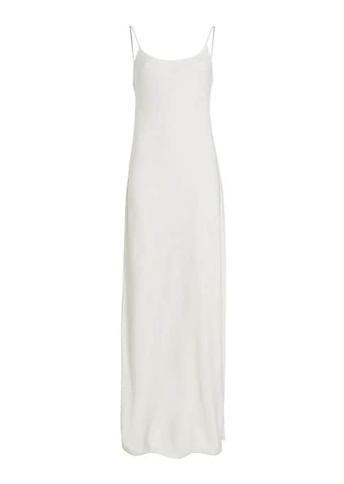 Silk Spaghetti Slip Dress