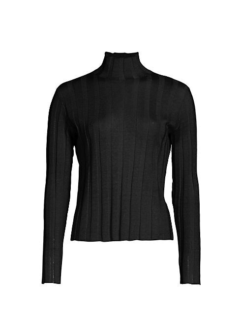 Ribbed Luxe Turtleneck Top