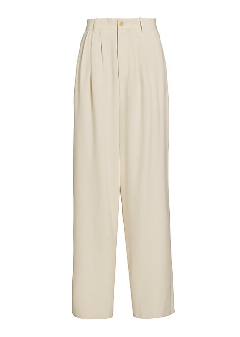 Silk Relaxed Wide Trousers