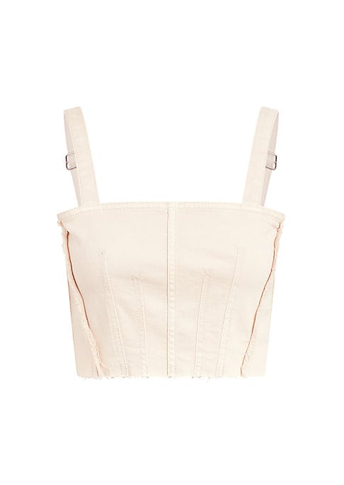 Denim Square Corset Top