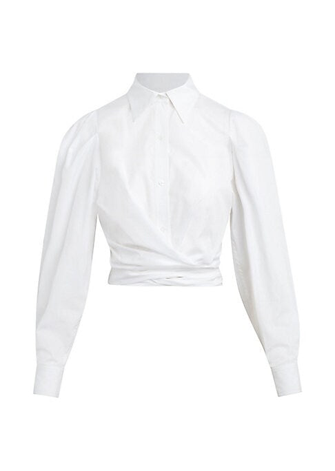 Chic Wrap Puff Top
