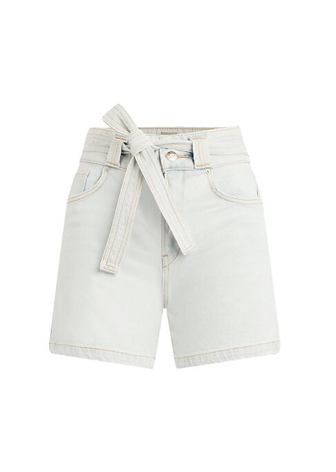Belted Vintage Denim Shorts
