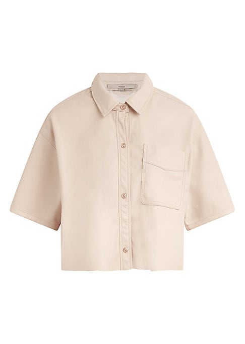 Chic Vegan Leather Top