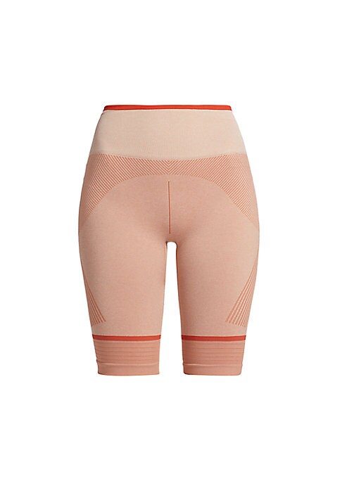 Striped Seamless Biker Shorts
