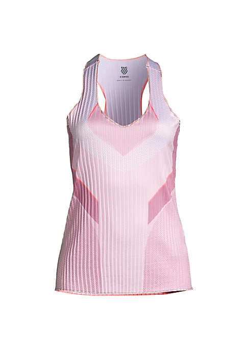 Pleated V-Neck Racer Tank