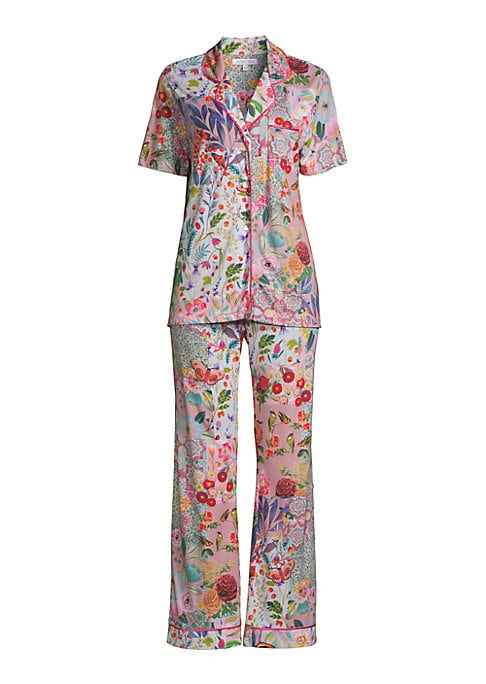Patchwork Cotton Pajama Set