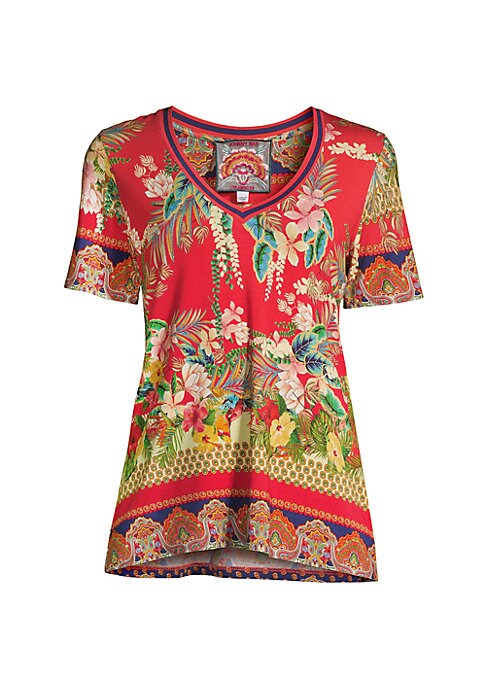 Vibrant V-Neck Tee