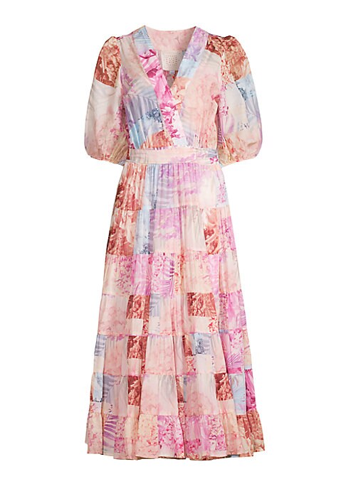 Floral Puff Maxi Dress