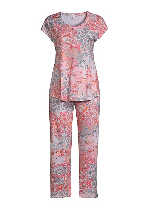 Floral Leopard Lounge Set