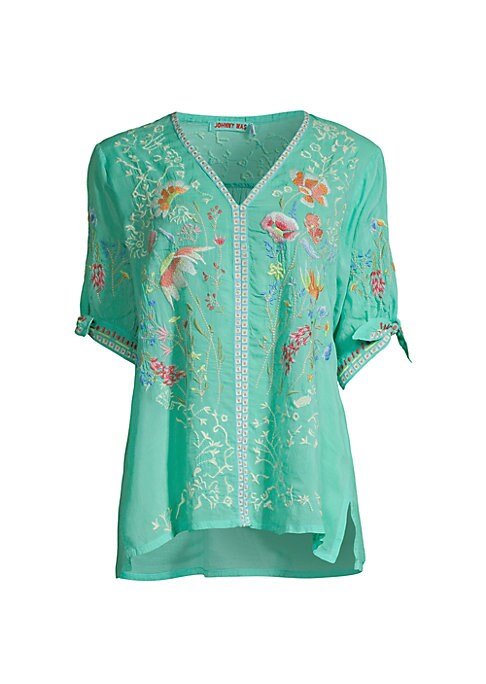 Floral V-Neck Blouse