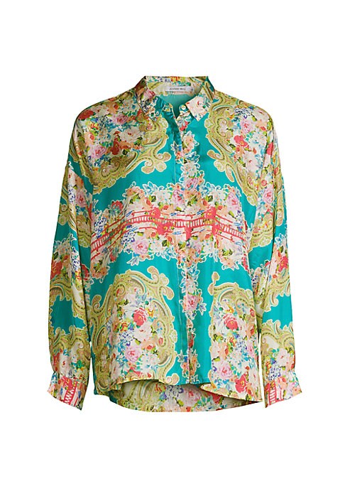 Floral Silk Elegance Shirt