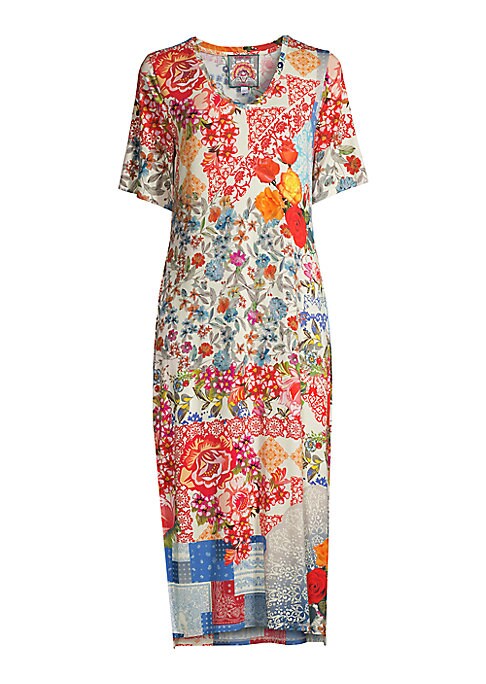 Floral Slit Midi Dress