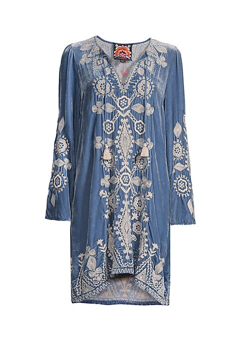 Embroidered Velvet Elegance